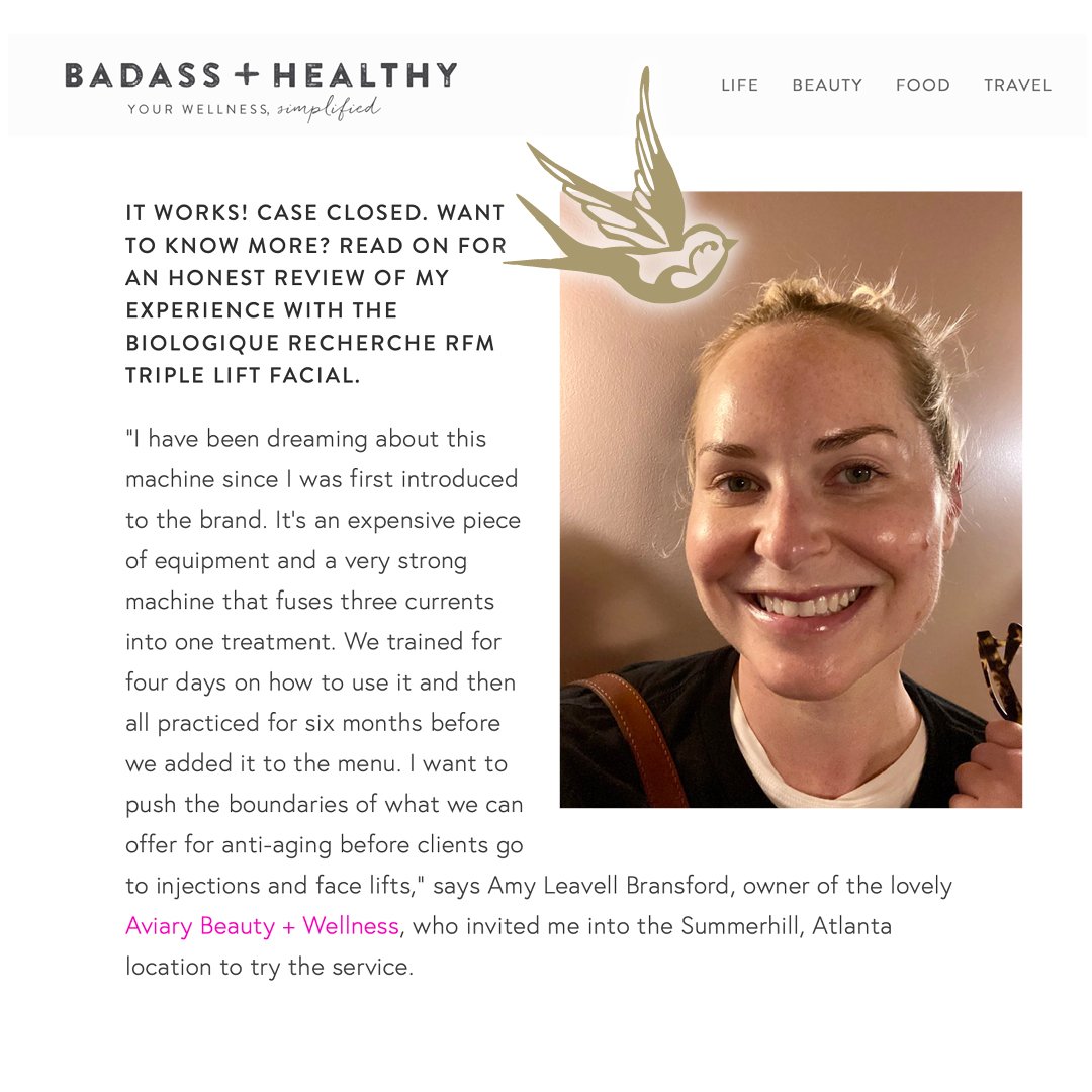 Badass Healthy: A Review of Biologique Recherche’s RFM Triple Lift Facial