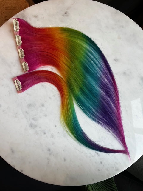 Rainbow Road Clip-In Extension by Randy Dai